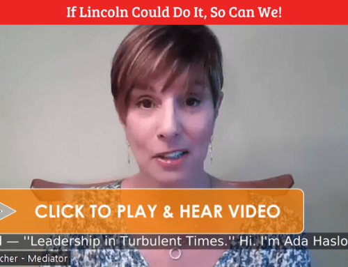 If Lincoln Could Do It, So Can We! (Video)