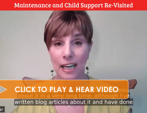 Maintenance and Child Support Re-Visited (video)